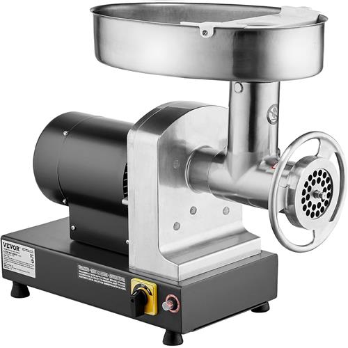 Wholesale VEVOR COMMERCIAL MEAT GRINDER WITH BLACK, GRINDING PLATE, & SAUSAGE MAKER