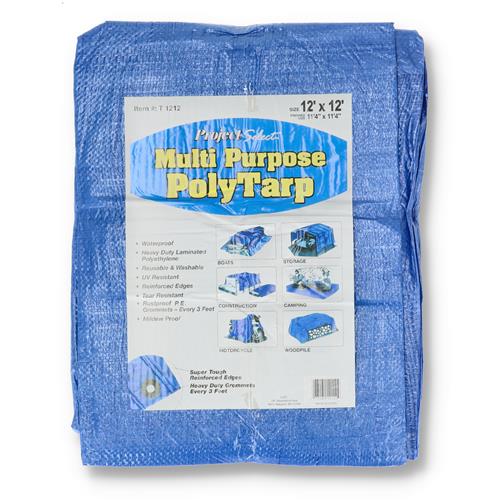 Wholesale PROJECT SELECT 12x12' BLUE POLY TARP