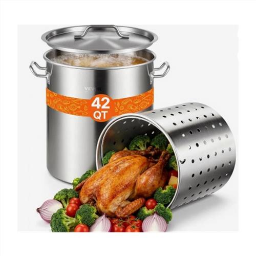 Wholesale VEVOR 42 QT HEAVY DUTY STAINLESS STEEL STOCKPOT