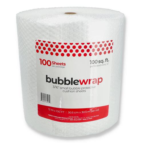 Wholesale 100'x12'' BUBBLE WRAP JUMBO ROLL PERFORATED EVERY 12''