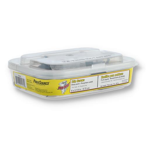 Wholesale PRO-TWIST 1LB TRIM SCREWS #6x2-1/4'' #1 SQUARE DRIVE SHARP POINT