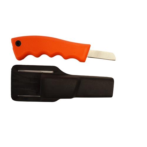 Wholesale ZKraton Finger Grip Handle Sheepfoot Blade Utility Knife with sheath