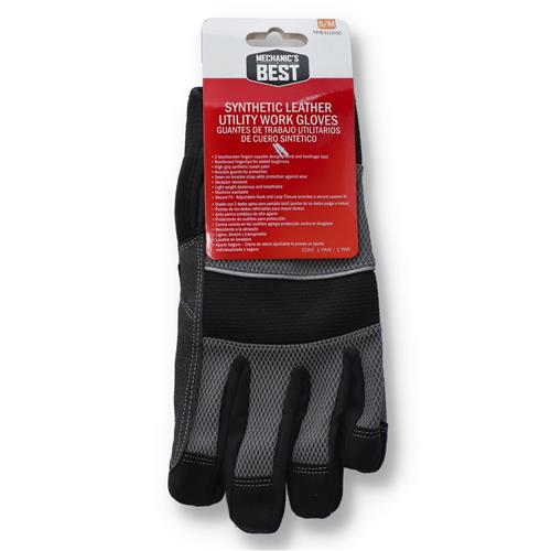 Wholesale SYNTHETIC LEATHER UTILITY WORK GLOVES S-MEDIUM