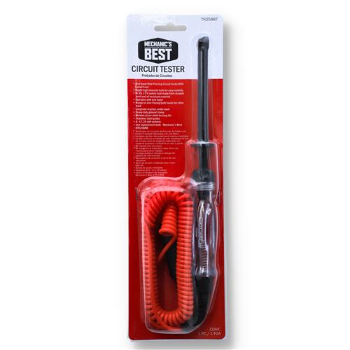 Wholesale ZHEAVY DUTY COILED CIRCUIT TESTER 6-12-24V