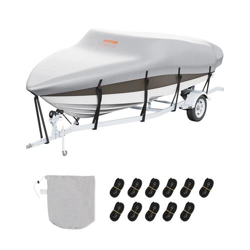 Wholesale VEVOR 600D GREY BOAT COVER 16-18.5' BOATS