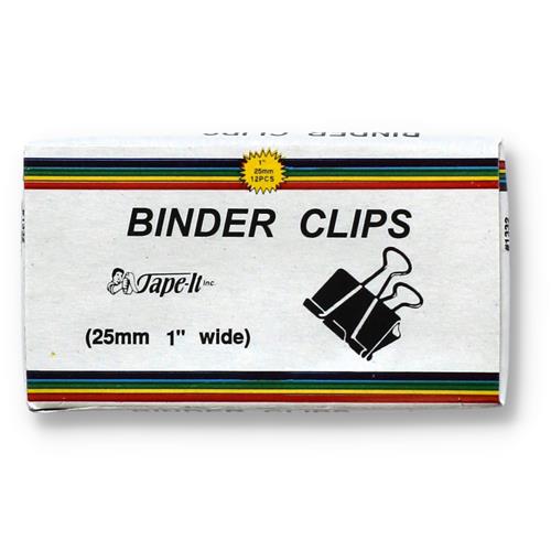 Wholesale 12PK 1'' BINDER CLIPS