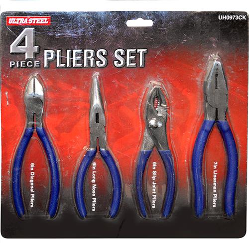 Wholesale 4pc UltraSteel Plier Set