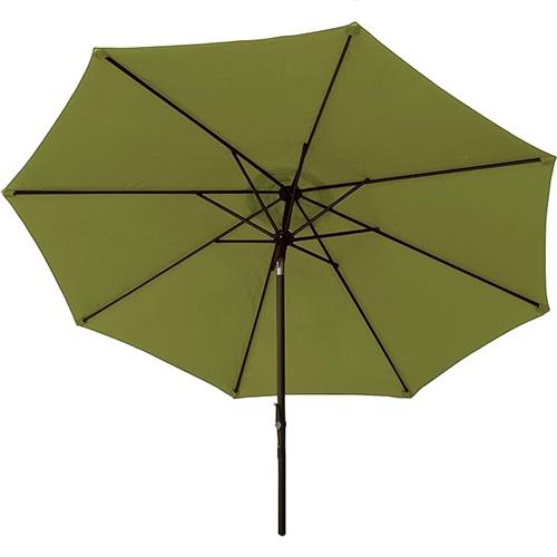 Wholesale 9' GREEN PATIO UMBRELLA ALUMINUM POLE & PUSH BUTTON TILT