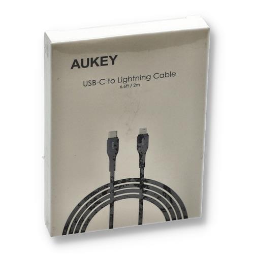 Wholesale AUKEY 6.6' USB-C TO LIGHTNING BRAIDED CABLE