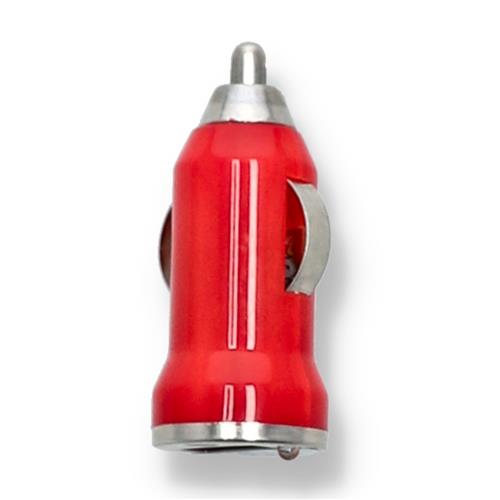 Wholesale 12v MINI USB-A CAR CHARGER ADAPTER RED 1 AMP
