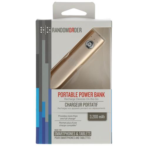 Wholesale PORTABLE POWER BANK 3200 mAH GOLD