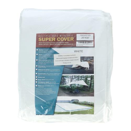 Wholesale 2PK TARP WHITE 600FT² 10 MIL