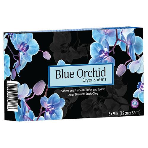 Wholesale Dryer Fabric Softener Sheets 6" x 9" - Blue Orchid