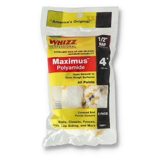 Wholesale WHIZZ MAXIMUS POLYAMIDE 2PK 4'' MINI ROLLER 1/2'' NAP