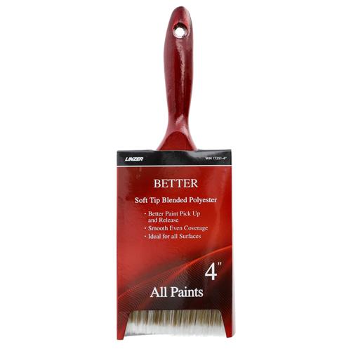 Wholesale LINZER 4'' WOOD HANDLE PAINT BRUSH BLENDED POLYESTER