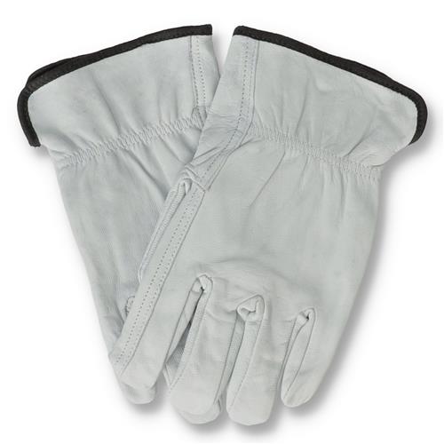 Wholesale WHITE LEATHER WORK GLOVE 2X-LARGE NO HEADER WITH SOME STAINING