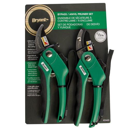 Wholesale ZBRYANT BYPASS & ANVIL PRUNER COMBO GREEN GLW