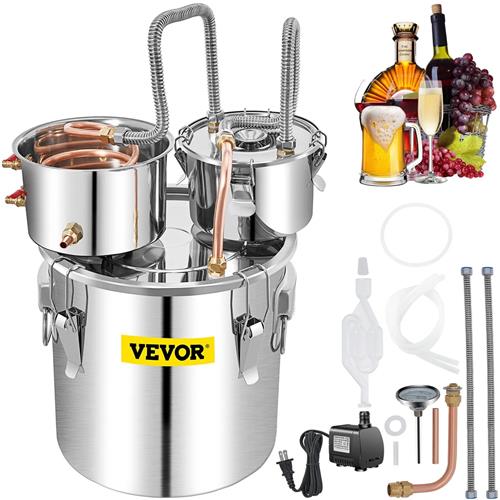 Wholesale VEVOR 13.2 GALON STAINLESS ALCOHOL STILL HOME BREWING & DISTILLATION KIT