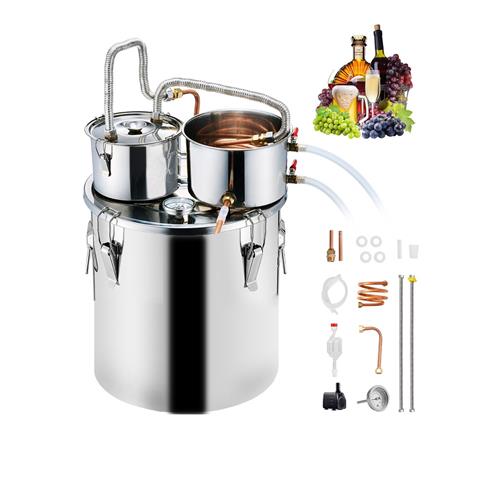 Wholesale VEVOR 8 GALLON STAINLESS ALCOHOL DISTILLER STILL KIT