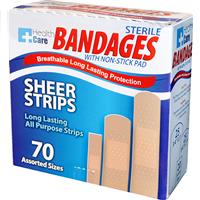 Wholesale 70pc ASSORTED BANDAGE STRIPS - GLW