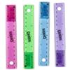 Wholesale 6" COLORIFIC FLEXIBLE RULER WITH BINDER HOLE