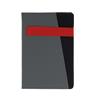 Wholesale 6x8-1/2'' 160 PAGE NOTEBOOK LEATHER COVER GREY & RED