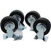 Wholesale 4pk 5X2'' CASTER SET 2 SWIVEL, 2 RIGID & HARDWARE 250lb
