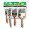 Wholesale 4PC PAINT BRUSH SET WOOD HANDLES 1-4"