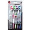 Wholesale 4 PACK TOOTH BRUSH WITH CAPS -SOFT