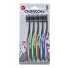 Wholesale 5PK CHARCOAL TOOTH BRUSH MEDIUM BRISTLES