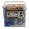 Wholesale HILLMAN 500PC PLASTIC ANCHORS WITH SCREWS #6-8x1 & #8-10x1-1/4