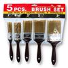 Wholesale 5pc PAINT BRUSH SET 1-3" PLASTIC HANDLES