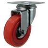 Wholesale 3'' DESIGNER SWIVEL CASTER RED & CLEAR TIRE