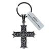 Wholesale METAL FILIGREE CROSS KEY CHAIN