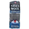 Wholesale 10pk STEEL WOOL SCRUBBING PADS MED COARSE GRADE #2
