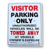 Wholesale VISITOR PARKING ONLY OTHERS TOWED AWAY SIGN 15x19''