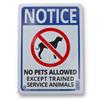 Wholesale HILLMAN 10x14'' SIGN NO PETS ALLOWED