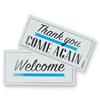 Wholesale HILLMAN 5x10'' DOUBLE SIDED WELCOME-THANK YOU COME AGAIN PLASTIC SIGN