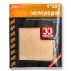 Wholesale 4x5" SANDPAPER - 30 SHEET ASSORTMENT