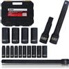 Wholesale ABN 17pc 1/2'' DRIVE DEEP IMPACT SOCKET SET SAE