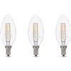 Wholesale 3PK 4.5=60W B11 LED CLEAR BULB SOFT WHITE DIMMABLE CANDELABRA BASE