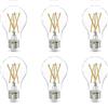 Wholesale 6PK 8.5=60W A19 CLEAR LED BULB DAYLIGHT DIMMABLE