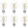 Wholesale 6PK 7=60W A19 CLEAR LED BULB LIGHT  SOFT WHITE NON DIMMABLE