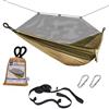 Wholesale XL CAMPING HAMMOCK IN A BAG WITH MOSQUITO NET DESERT STORM