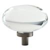 Wholesale 1-3/4'' CABINET KNOB CLEAR-GUNMETAL GLACIO #36651