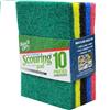 Wholesale HOUSECARE 10PK MULTICOLORED SCOURING PADS 3.74x5.7''