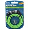 Wholesale 4' WORDLOCK 6MM FLEX STEEL CABLE GREEN 4 DIAL