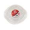 Wholesale PARTY WORLD 50PC 8.66'' ROUND  PLASTIC PLATE WITH HANDLES MICROWAVE SAFE