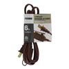 Wholesale 6' 3 OUTLET EXTENSION CORD 16/2 BROWN
