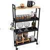 Wholesale 4 TIER SLIM TROLLEY WITH LOCKING CASTERS